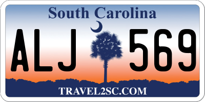 SC license plate ALJ569