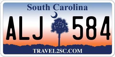 SC license plate ALJ584