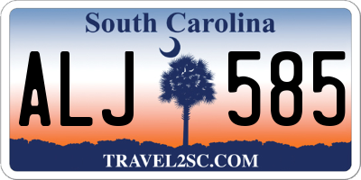 SC license plate ALJ585