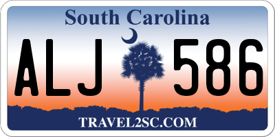 SC license plate ALJ586