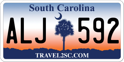 SC license plate ALJ592