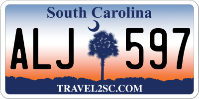 SC license plate ALJ597