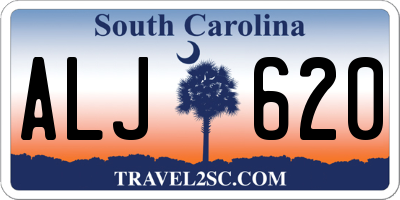 SC license plate ALJ620
