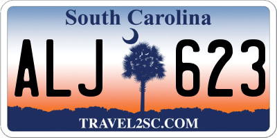 SC license plate ALJ623