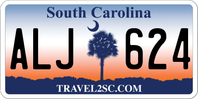 SC license plate ALJ624