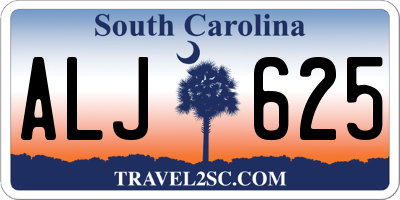 SC license plate ALJ625