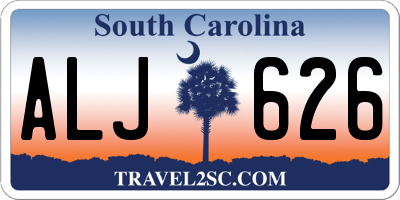 SC license plate ALJ626