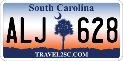 SC license plate ALJ628