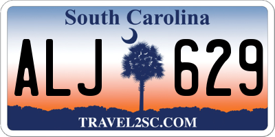 SC license plate ALJ629