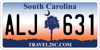 SC license plate ALJ631