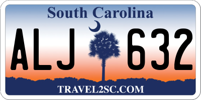 SC license plate ALJ632