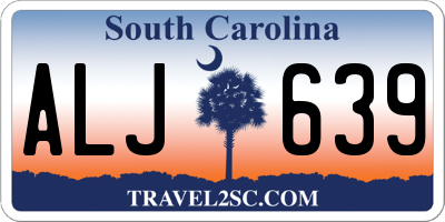 SC license plate ALJ639