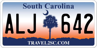SC license plate ALJ642
