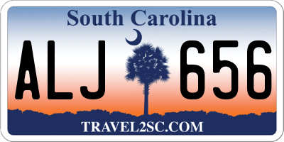 SC license plate ALJ656