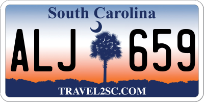 SC license plate ALJ659