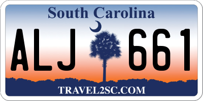 SC license plate ALJ661