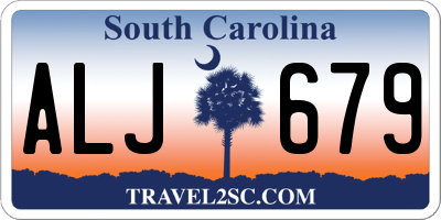SC license plate ALJ679