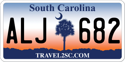 SC license plate ALJ682