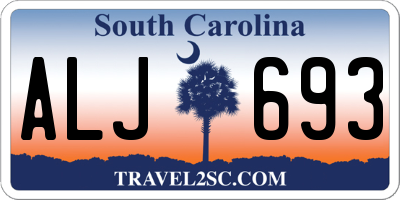 SC license plate ALJ693