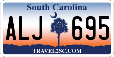 SC license plate ALJ695