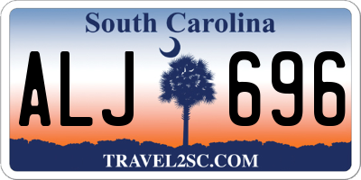 SC license plate ALJ696