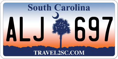 SC license plate ALJ697