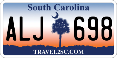 SC license plate ALJ698