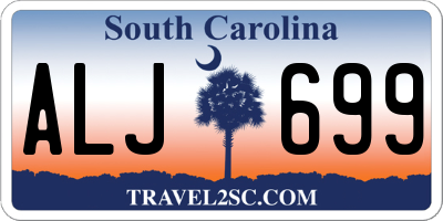 SC license plate ALJ699