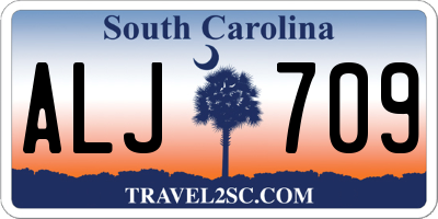 SC license plate ALJ709