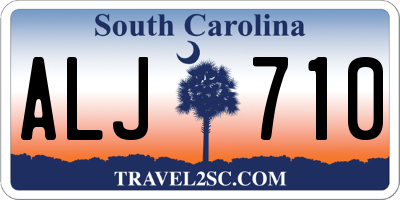 SC license plate ALJ710