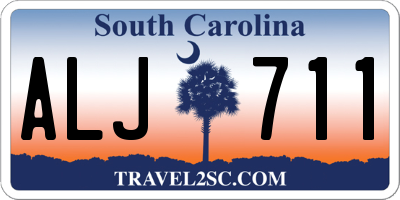 SC license plate ALJ711