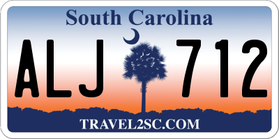 SC license plate ALJ712