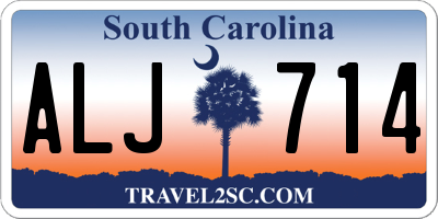 SC license plate ALJ714