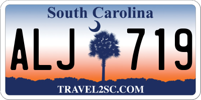 SC license plate ALJ719