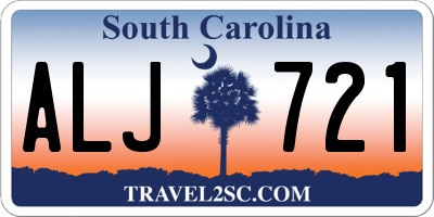 SC license plate ALJ721