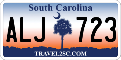 SC license plate ALJ723