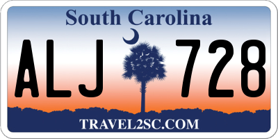 SC license plate ALJ728