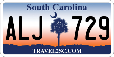 SC license plate ALJ729