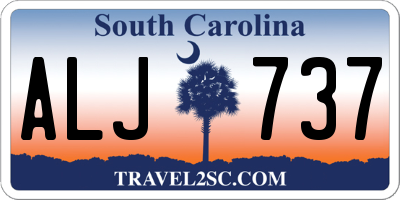 SC license plate ALJ737