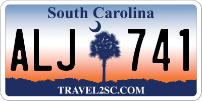SC license plate ALJ741