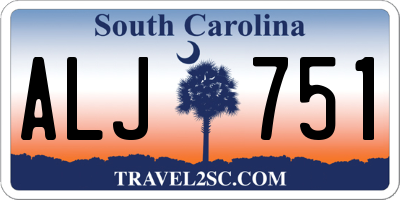 SC license plate ALJ751