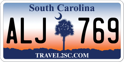 SC license plate ALJ769