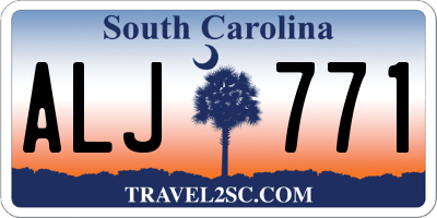SC license plate ALJ771