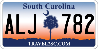 SC license plate ALJ782