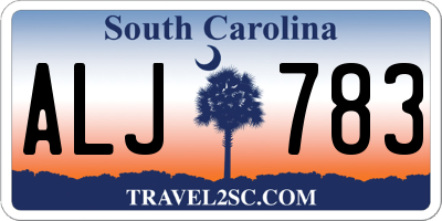SC license plate ALJ783