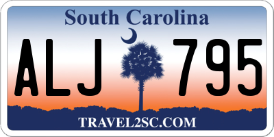 SC license plate ALJ795
