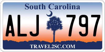 SC license plate ALJ797
