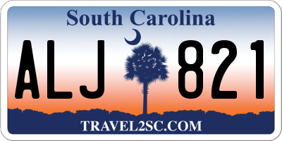 SC license plate ALJ821