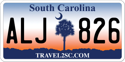SC license plate ALJ826