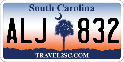 SC license plate ALJ832
